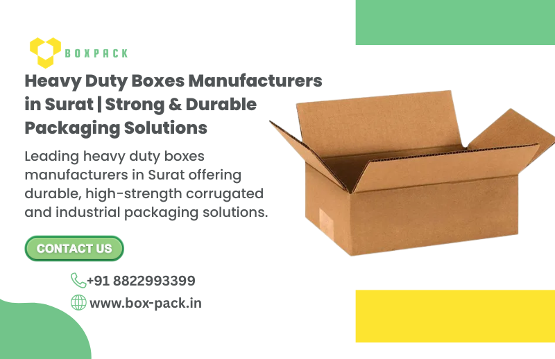 Heavy duty corrugated boxes for packaging in Surat