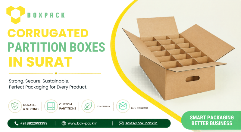 High Quality Corrugated Partition Boxes in Surat