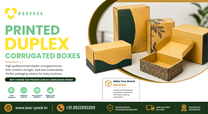 Printed Duplex Corrugated Boxes